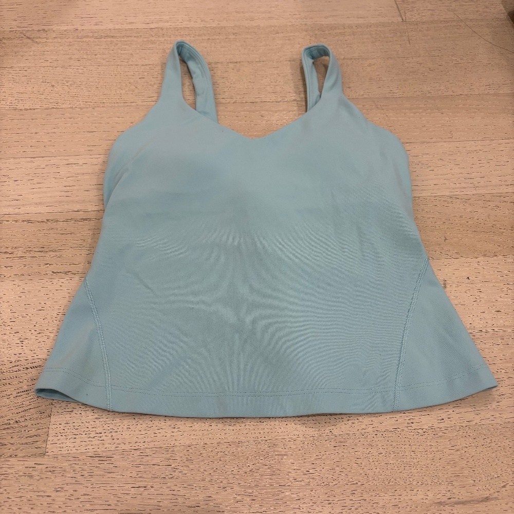 Lululemon Align Waist Length Tank Icing Blue Size 2